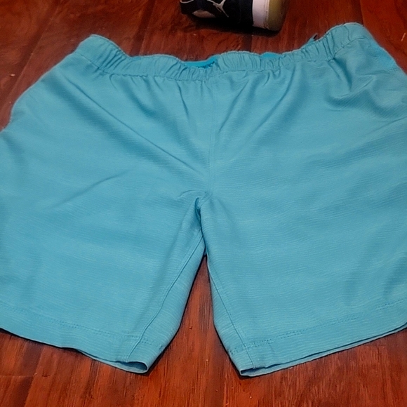 Mens speedo Swim shorts quick dry bottom lined color turquoise grey size large - Picture 5 of 10